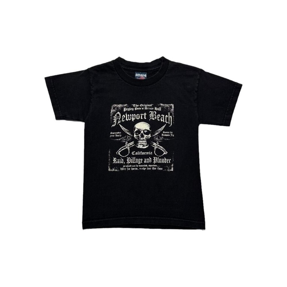 Y2K Newport Beach Kids Skull T-Shirt